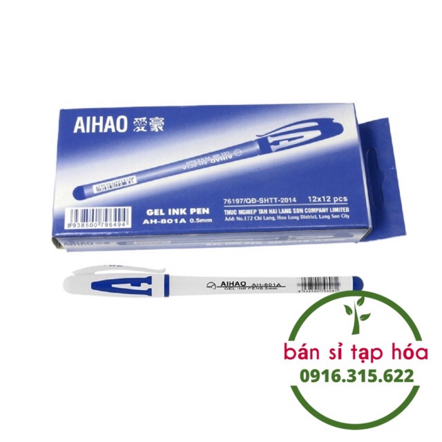 Sỉ 12 hộp bút chữ A (aihao) 144 cây