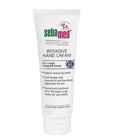 Kem dưỡng da tay phục hồi chuyên sâu Sebamed Intensive Hand Cream pH5.5 75ml