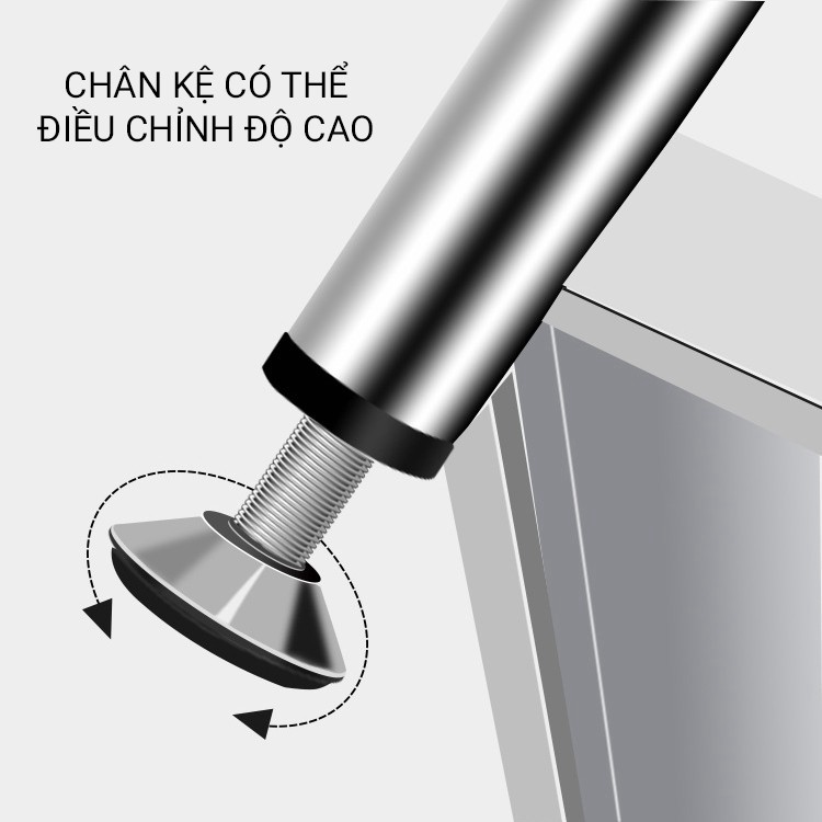 [𝗙𝗿𝗲𝗲𝘀𝗵𝗶𝗽] Kệ để đồ, lò vi sóng, nồi cơm điện ĐA NĂNG bằng inox 304, chống han gỉ