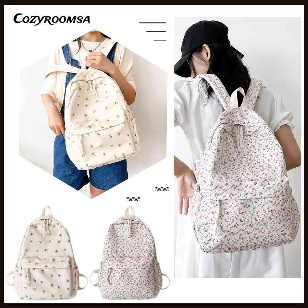 Balo Đi Học / Du Lịch Cỡ Lớn In Hoa Thời Trang