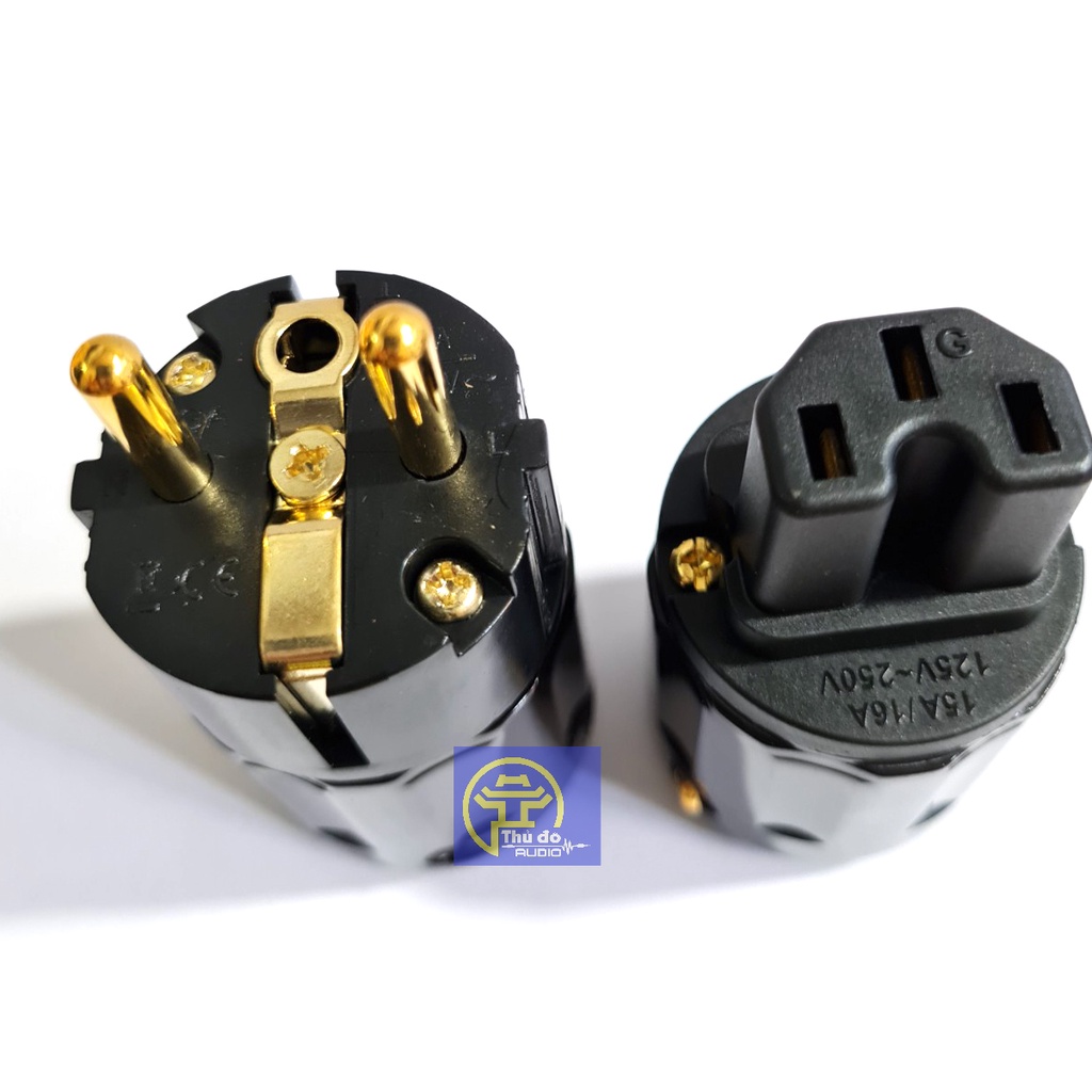 Bộ Jack nguồn âm thanh Oyaide tiêu chuẩn Châu Âu - Jack nguồn P079e-C079