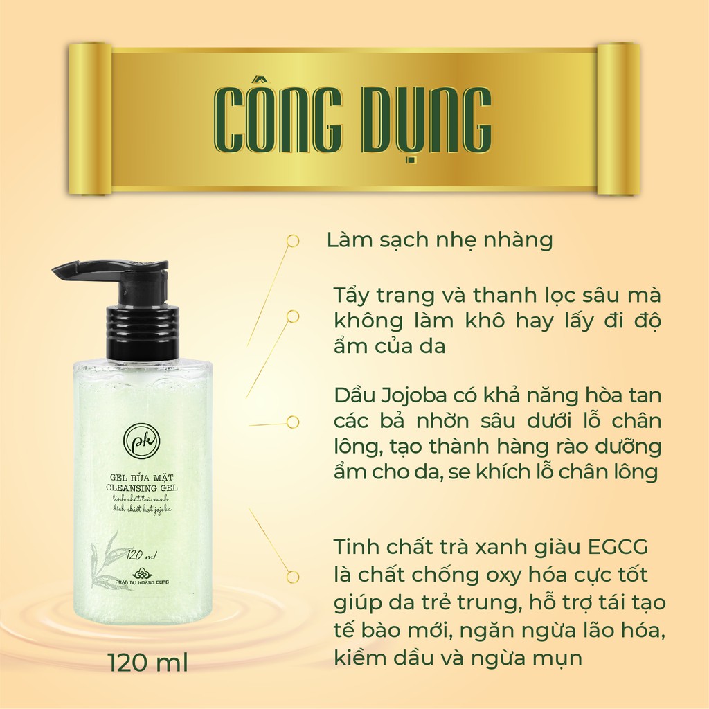 Gel rửa mặt Phấn nụ Hoàng Cung làm sạch nhẹ nhàng, tẩy trang và thanh lọc sâu, dưỡng ẩm cho da, se khích lỗ chân lông | BigBuy360 - bigbuy360.vn