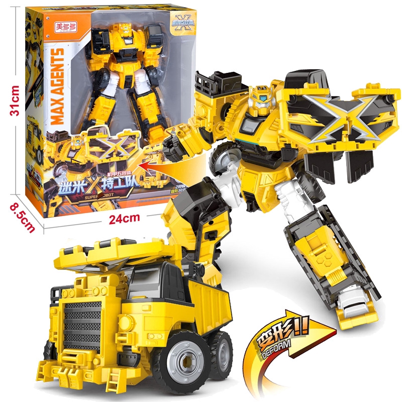 Đồ chơi robot Transformer Miniforce X Luckybot 5 trong 1 dành cho trẻ em