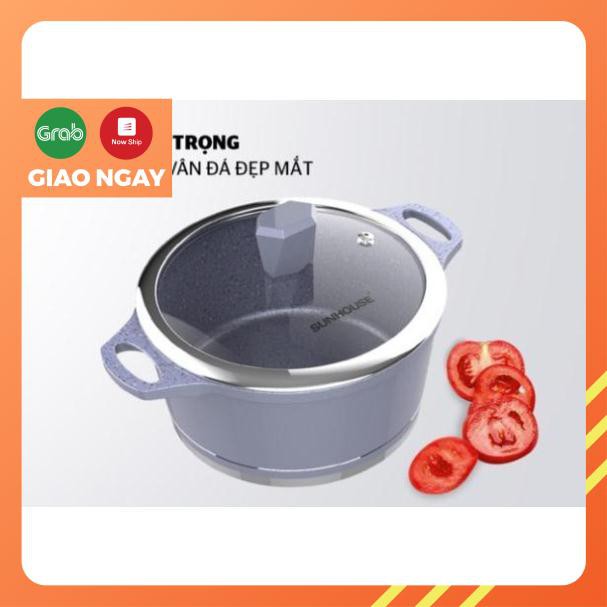 Bộ nồi quánh vân đá đáy từ SUNHOUSE
