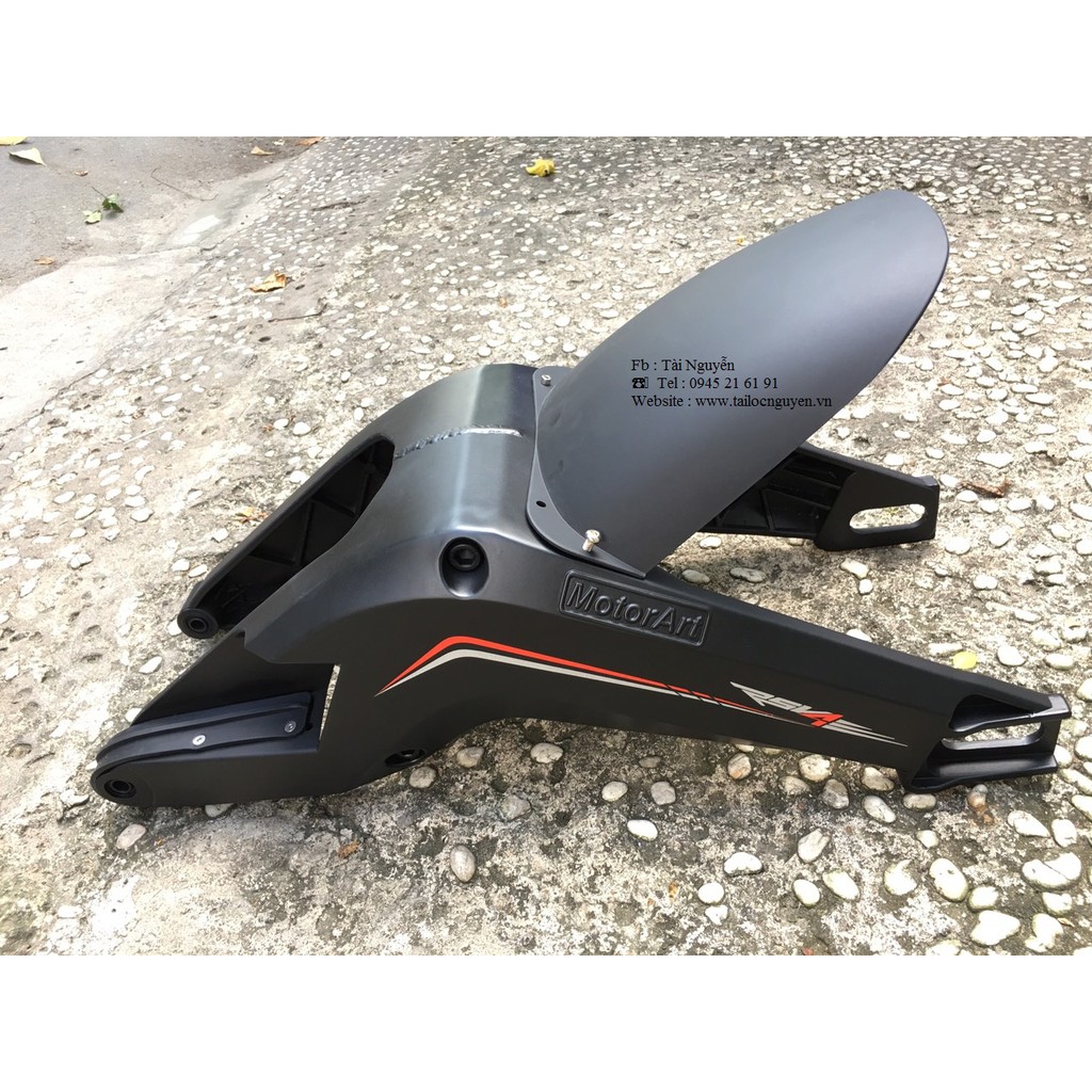 GẮP EXCITER 150 WINNER MOTO ART KIỂU DÁNG APRILIA RSV4 PHIÊN BẢN BÁNH LỚN