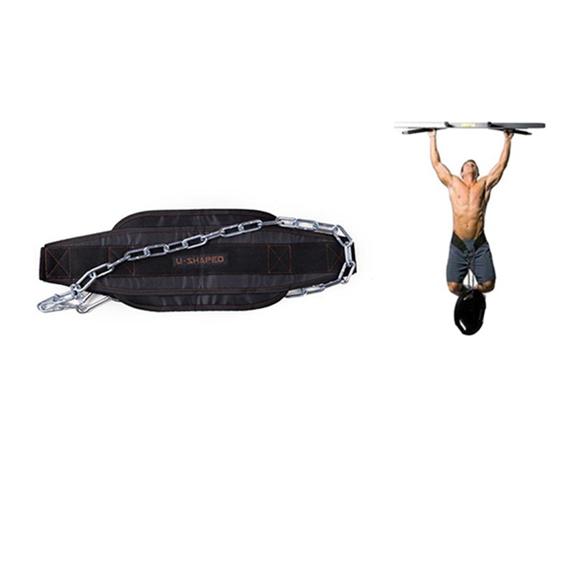 Dây Đai Đeo Thắt Lưng Có Móc Xích Bằng Neoprene Hỗ Trợ Nâng Tạ
