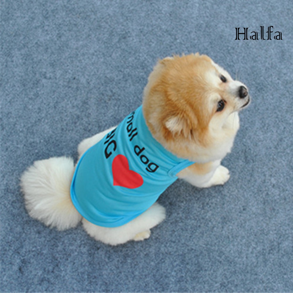 Áo In Hình Trái Tim Đáng Yêu Cho Thú Cưng