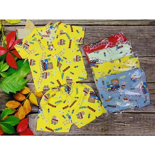 Bộ Lụa Pijama Tay Ngắn Bé Trai (8-14kg) (giao màu ngẫu nhiên)