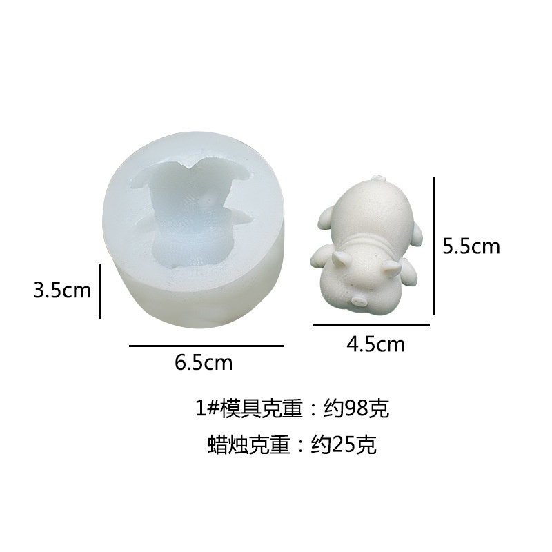 Khuôn Làm Bánh Chất Liệu Silicone Hình Chú Heo Dễ Thương