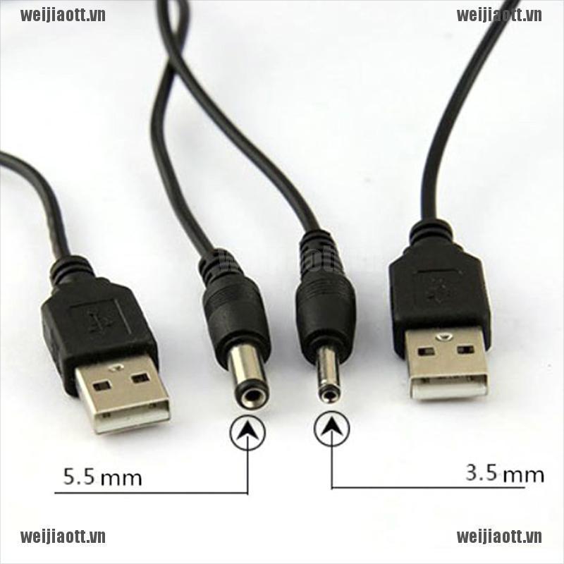 Dây Cáp Nối Đầu Usb 2.5 3.5 4.0 5.5mm 5v Dc