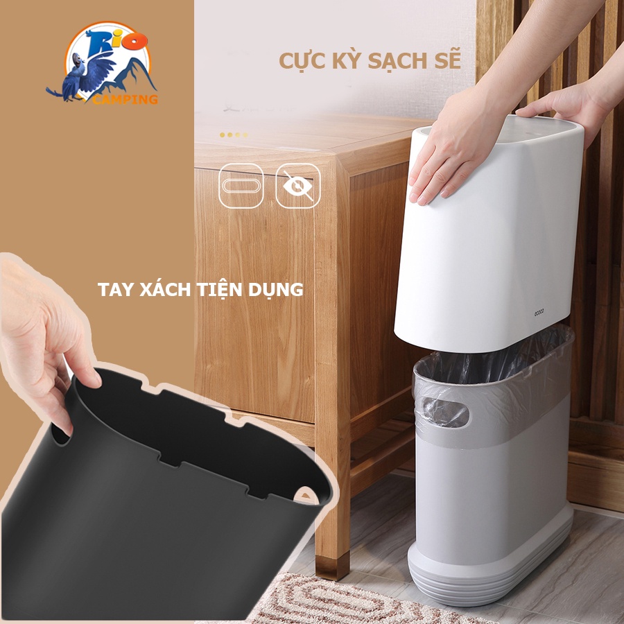 Thùng Rác Ecoco Thông Minh Cao Cấp Thể Tích 10L Thương Hiệu Nhật Bản