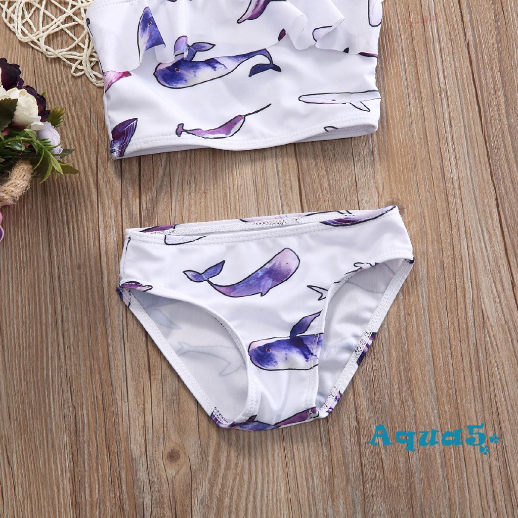 Bộ bikini in hình cá xinh xắn cho bé gái