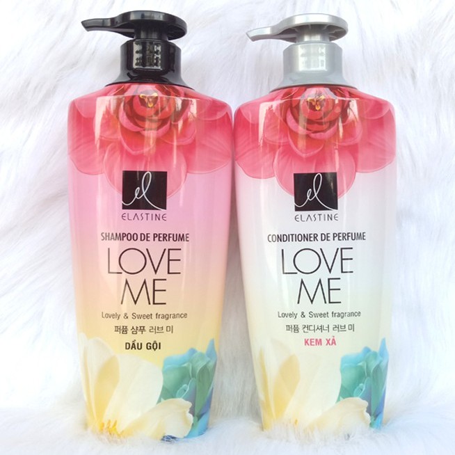 Dầu Gội - Dầu Xả Nước Hoa Elastine Double rich - LOVE ME 600ml