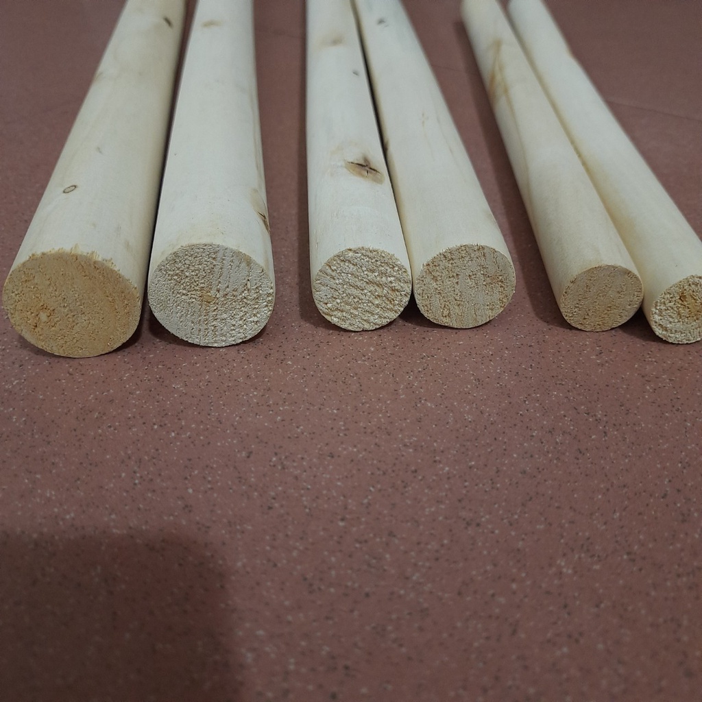 Thanh gỗ tròn dài 0.3m