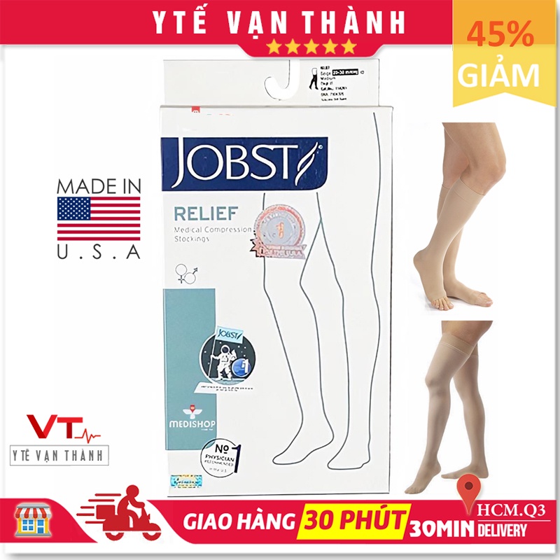 ✅ [THẬT - CHÍNH HÃNG] Vớ Suy Giãn Tĩnh Mạch (Tất Y Khoa)- JOBST Relief, 100% USA VT0041