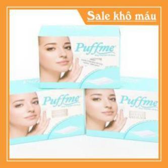 Bông tẩy trang Puffme 80 Miếng (Màu xanh)