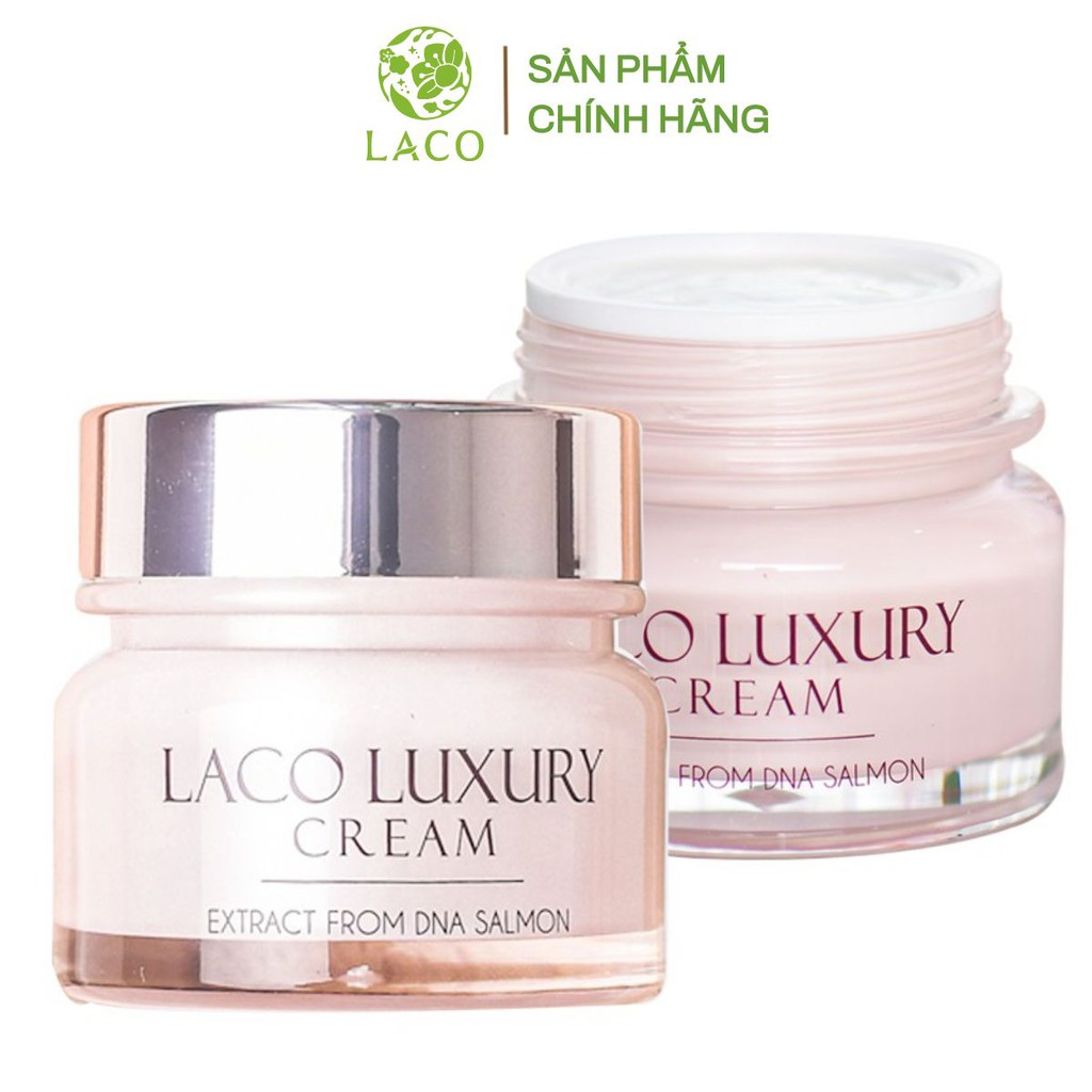 Kem dưỡng da ban ngày Laco Luxury 30g tác dụng cho làn da trắng hồng căng bóng mịn màng