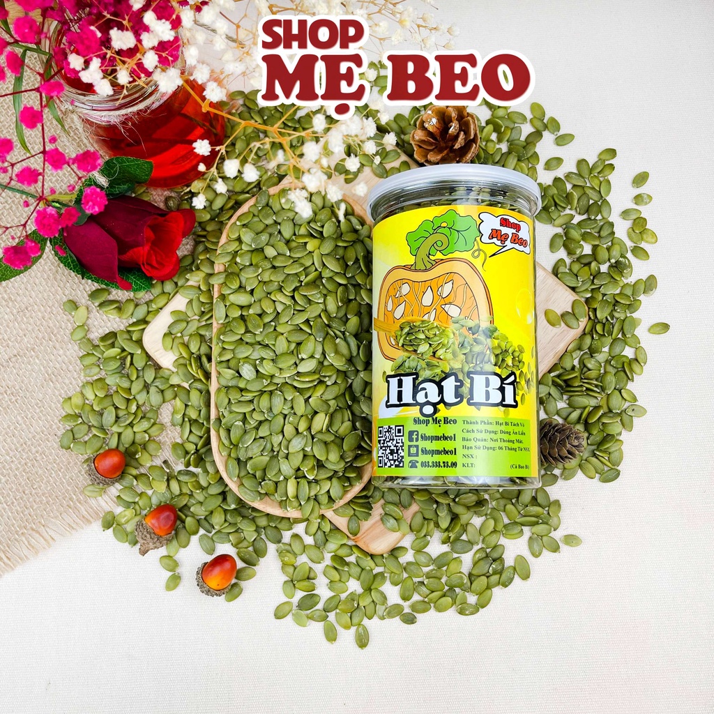 500Gr Nhân Hạt Bí Xanh Tách Vỏ Sấy Chín Hộp