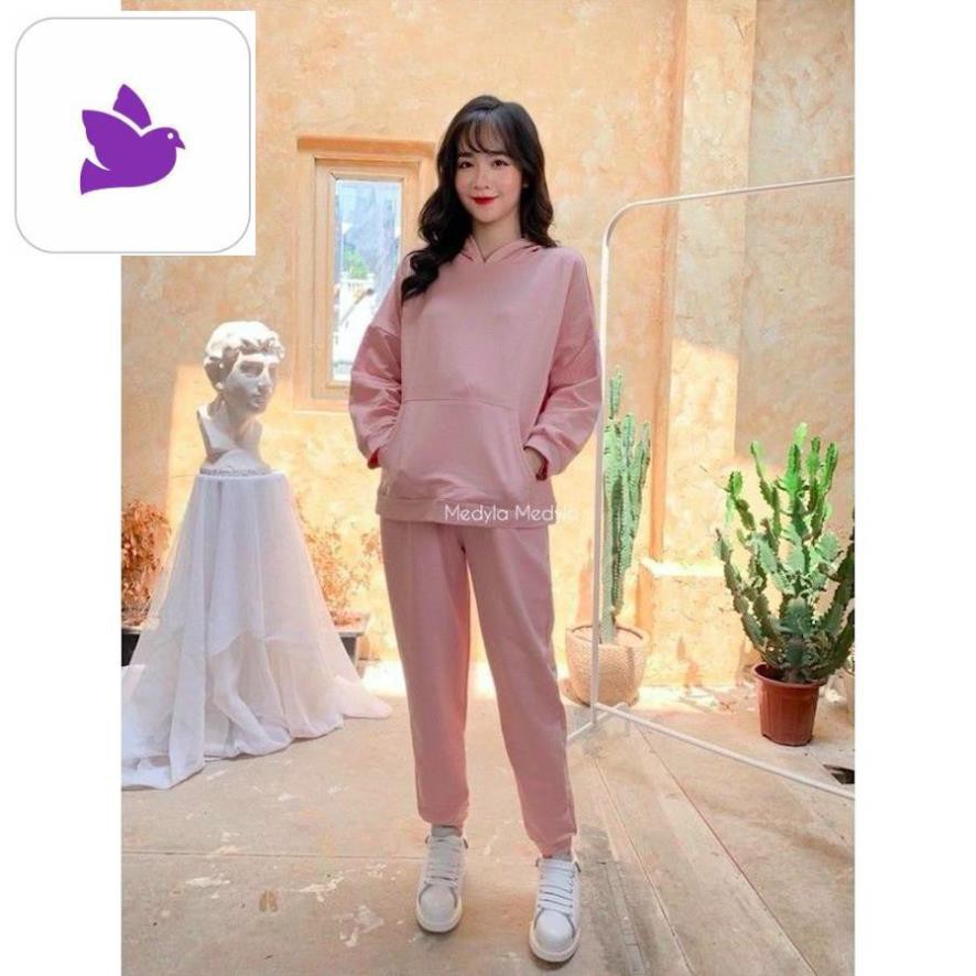 Bộ Bầu Sau Sinh DA CÁ có Mũ, Chất siêu đẹp, phong cách Hàn Quốc Cao Cấp (apastore_official)