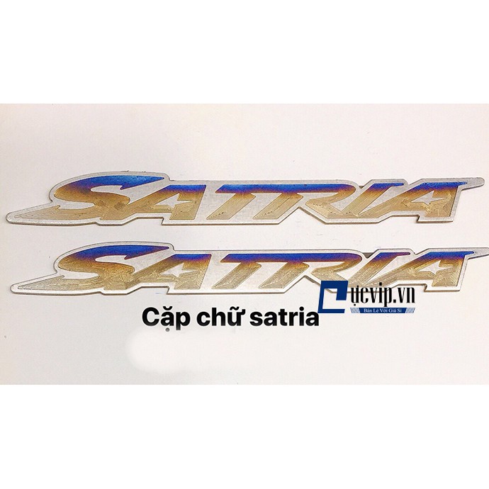 Bộ 2 Tem Logo Satria Titan Cao Cấp MS1893