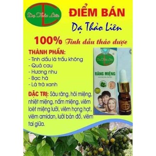 Tinh dầu Sâu Răng Hôi Miệng Dạ Thảo Liên .