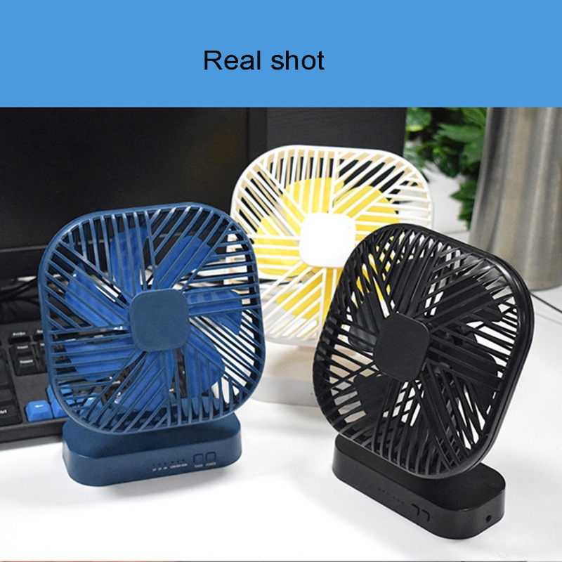 Quạt Để Bàn Mini Từ Tính 4 / 4 Pin Aa Có Chức Năng Hẹn Giờ Cho Văn Phòng / Xe Hơi / Nhà Ở