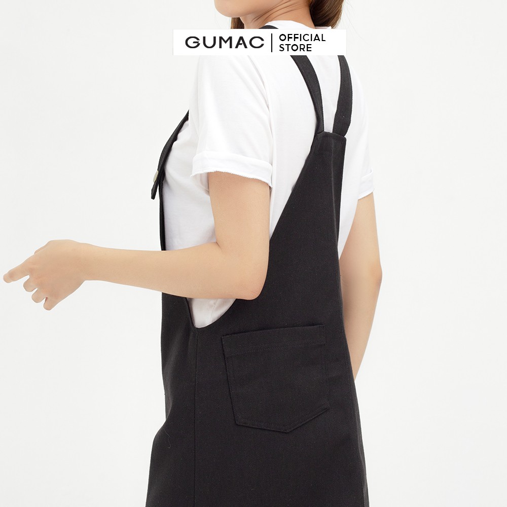 [Mã WABRG208 giảm 10% tối đa 50k đơn từ 250k] Yếm kaki sớ jean phối túi GUMAC nhiều màu cá tính DB445 | BigBuy360 - bigbuy360.vn