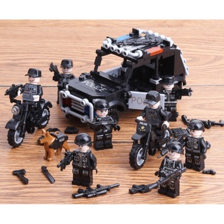 Set 8 Lắp Ráp Lính Swat Salon JY112 / D411