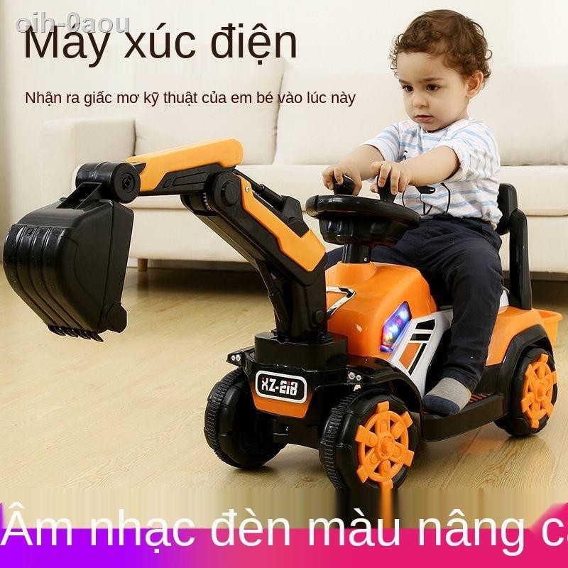 [hàng mới]> máy xúc lớn Không. Ngồi và đi móc điện dành cho trẻ em có thể sạc lại Điều khiển từ xa Kỹ thuật Xe ô tô Đồ c