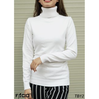 Áo cổ lọ nam nữ tay dài, Áo len cổ lọ nam nữ Facioshop TB12, TK12, TM12, TP12, TR12, TT12, TY12