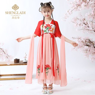 Đầm Hóa Trang Phong Cách Trung Hoa Dễ Thương Cho Bé Gái