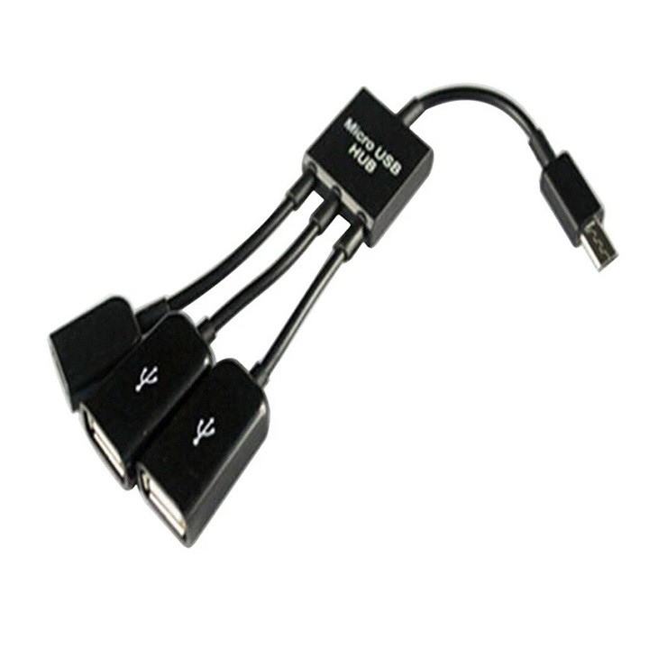 Cáp OTG 3 đầu cho android - Cáp Usb cho android - OTG cable 3 in 1