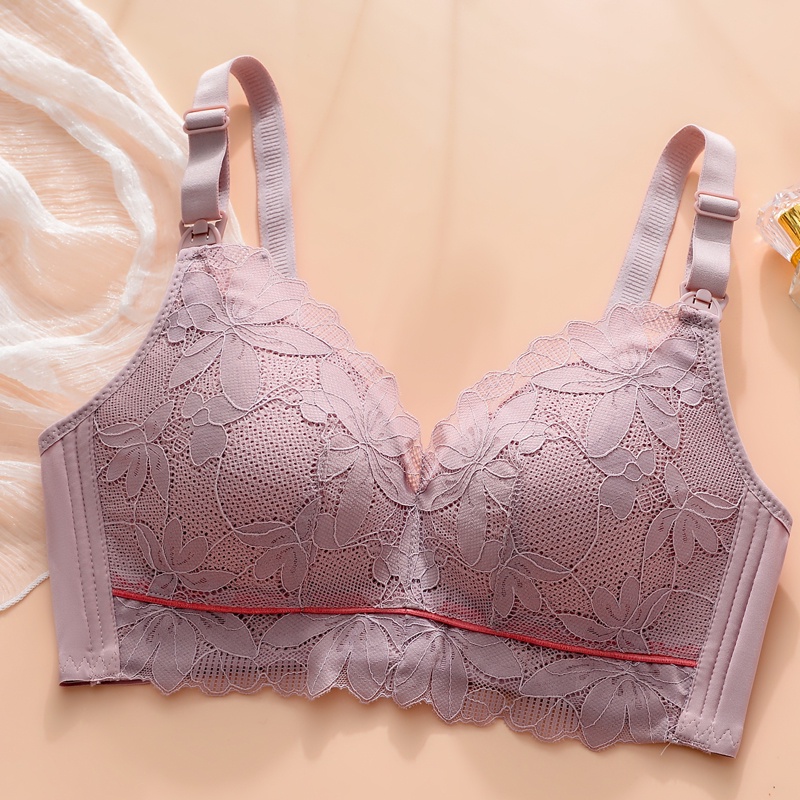 [Hot!]Áo Ngực Không Gọng Cup C Thiết Kế Thoải Mái Cho Phụ Nữ Cho Con Bú