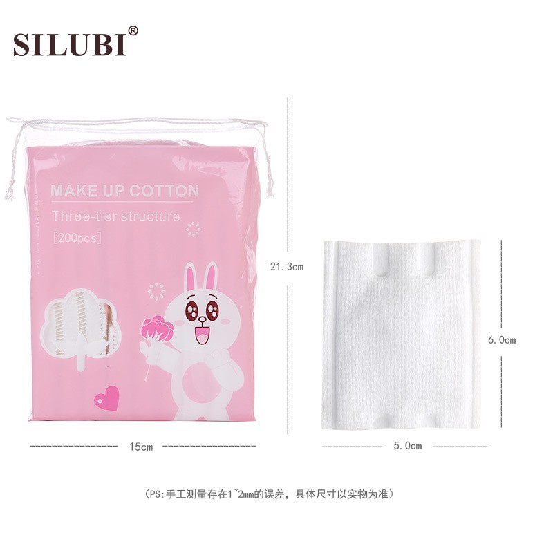 Bông tẩy trang 3 lớp Line friend Make Up Cotton 200 miếng-Chính Hãng | BigBuy360 - bigbuy360.vn