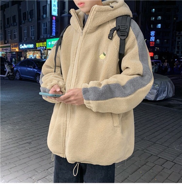 [HÀNG LOẠI 1-BAO CHẤT TOÀN SHOPEE] Áo khoác lông cừu sọc tay trần bông Ulzzang oversize unisex siêu đẹp siêu chất 🧡