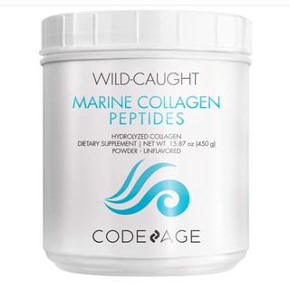 Codeage Marine -Codeage Caught Hydrolyzed Fish Collagen Peptides Type 1 & 3 Collagen Protein Supplement 450G