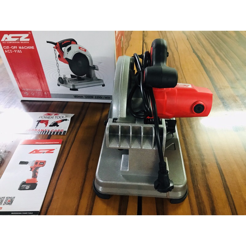 MÁY CẮT SẮT ACZ 9185 MINI 180MM CHÍNH HÃNG MALAYSIA THẾ HỆ MỚI 2022 NEW 100%