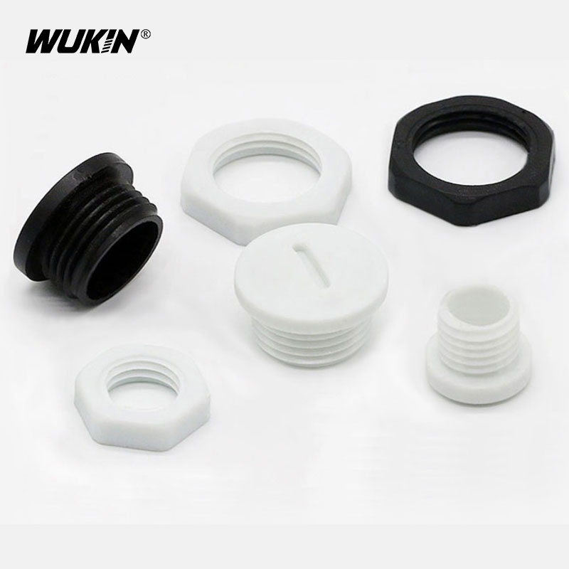 Metric M Nhựa Chống Thấm Nước Cắm Ren Ống Lắp Đầu Nắp Cắm M12-M32 Nylon Gland Seal Masking Parts Con