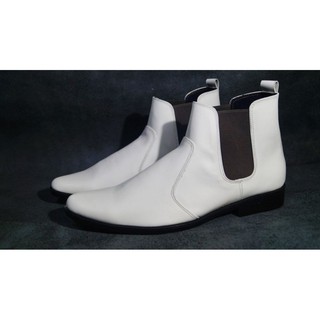 Giày boot nam da bò thật màu trắng.Bảo hành 12 tháng.Mã số: B151