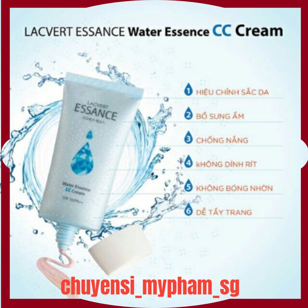 Kem nền ESSANCE LACVERT Water Essence CC Cream 30ml