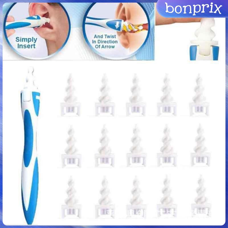 Bộ Dụng Cụ Lấy Ráy Tai Mềm Mại Linh Hoạt Kèm 16 Đầu Thay Thế Tiện Dụng