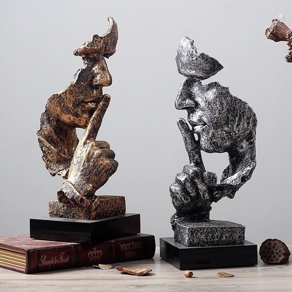 TƯỢNG TAM KHÔNG - KHÔNG NGHE - KHÔNG NÓI - KHÔNG NHÌN - DECOR PHÒNG KHÁCH