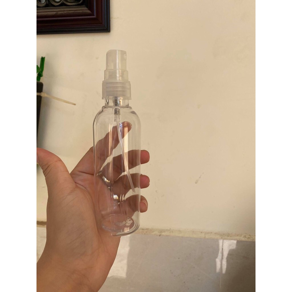 Chai xịt chiết dung dịch rửa tay 100ml/ Chai xịt chiết mỹ phẩm 100ml