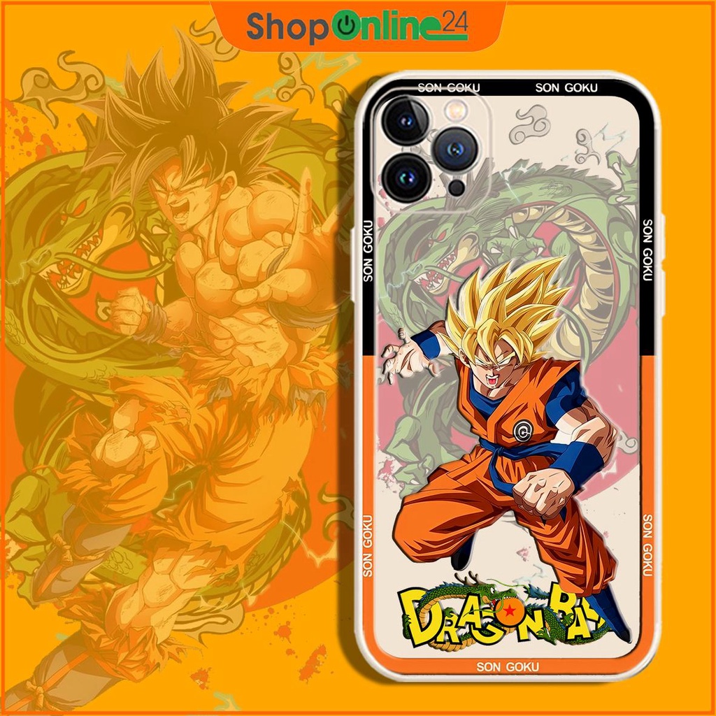 Ốp lưng Viền Vuông DragonBall Kem T175