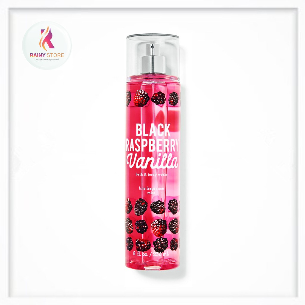 Xịt thơm toàn thân Bath & Body Works Black Raspberry Vanilla 236ml