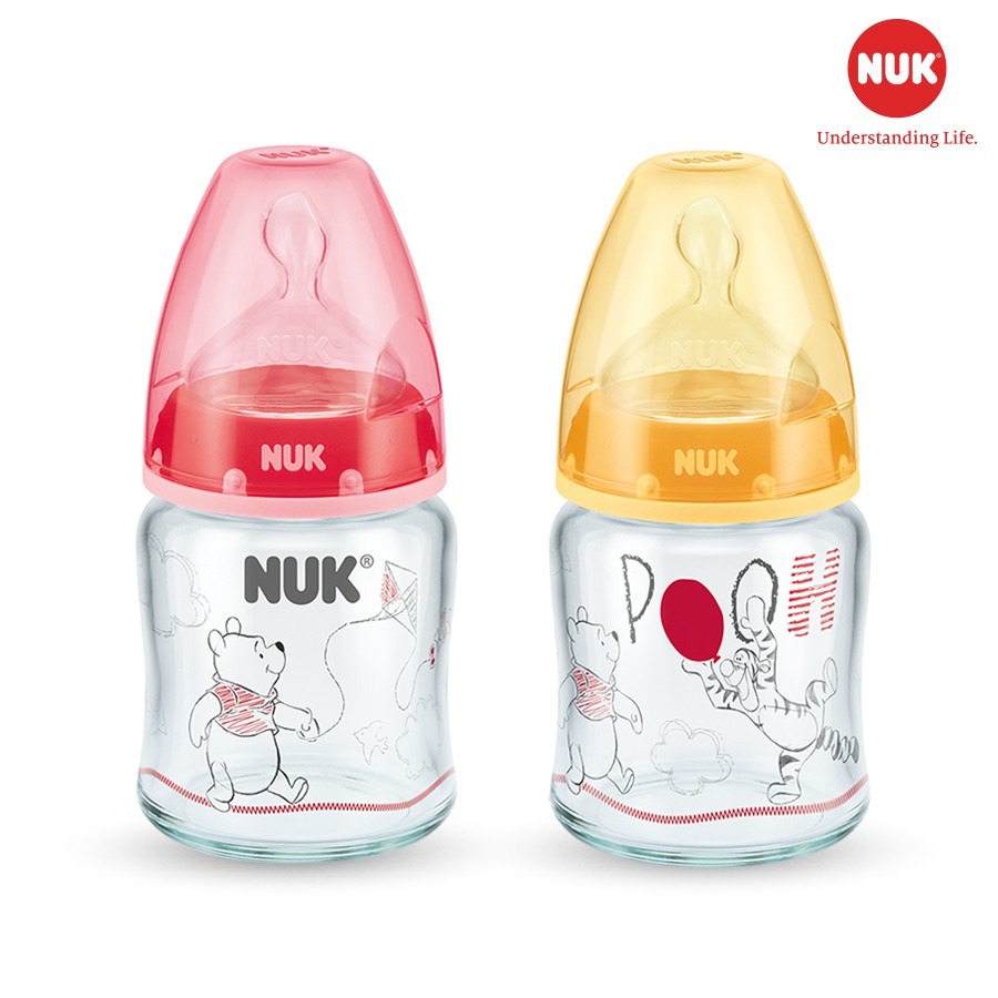 Bình sữa thủy tinh Nuk Premium Choice+ Disney S1 - M NU34425 (120ml)