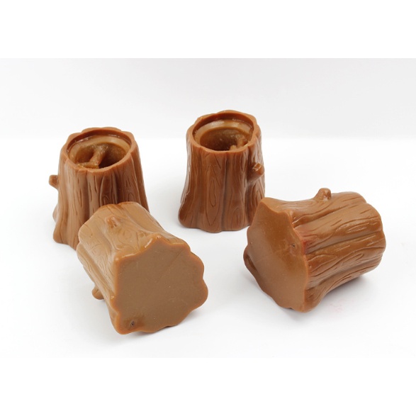 SÓC CHUỘT NÂU dẻo siêu kute Squishy hình SÓC NÂU TRỐN TRONG GỐC CÂY đáng yêu