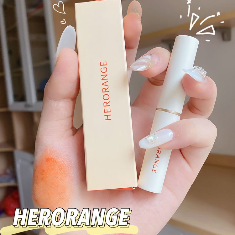 Son dưỡng HERORANGE đổi màu theo nhiệt độ vỏ cam Thermochromic Lipstick