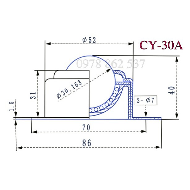 Vòng bi cầu đa hướng CY30A