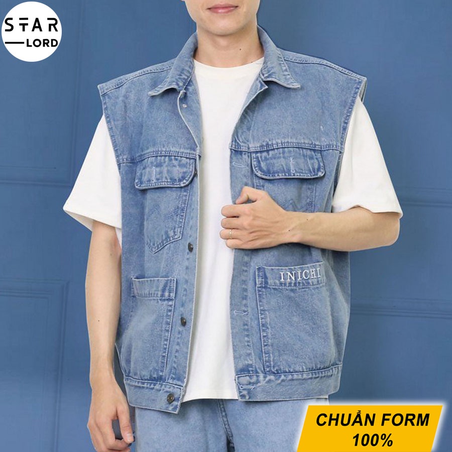 Áo Gile Jean Denim cao cấp chất lượng SL1036 StarLord